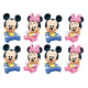 BMMMM8 vafa Baby Disney  Mickey Mouse si Minnie Mouse bebelusi  30x20cm